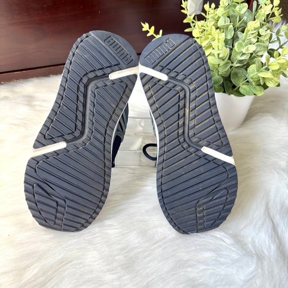 Puma Pacer Future Lace Up Sneakers Youth Boys Size 4.5C Navy Red - Picture 8 of 11